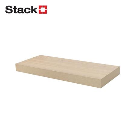 แผ่นชั้นไม้ซ่อนขา STACKO 60x24x5 ซม. สีไวท์โอ๊ค