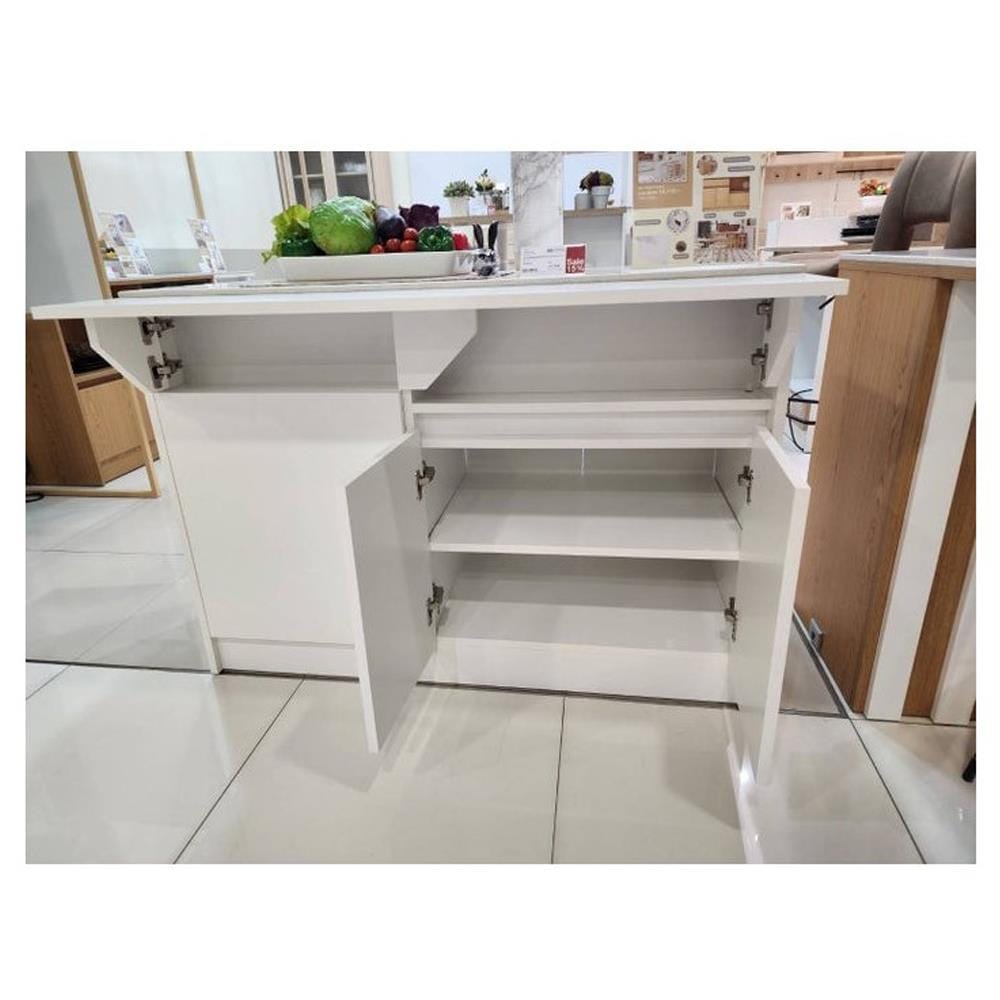 ตู้เตี้ย SB FURNITURE TEPPAN 19220511 120 ซม. สีขาว