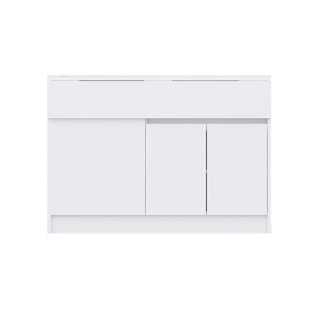 ตู้เตี้ย SB FURNITURE TEPPAN 19220511 120 ซม. สีขาว_2