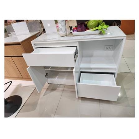 ตู้เตี้ย SB FURNITURE TEPPAN 19220511 120 ซม. สีขาว_6