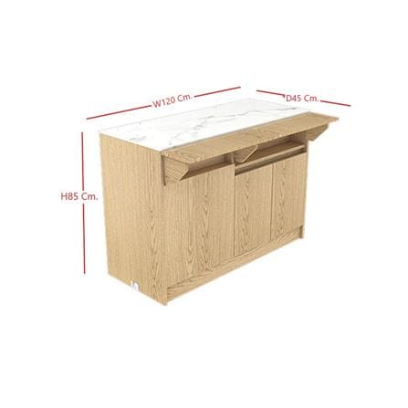 ตู้เตี้ย SB FURNITURE TEPPAN 19220510 120 ซม. สีไม้อ่อน_7