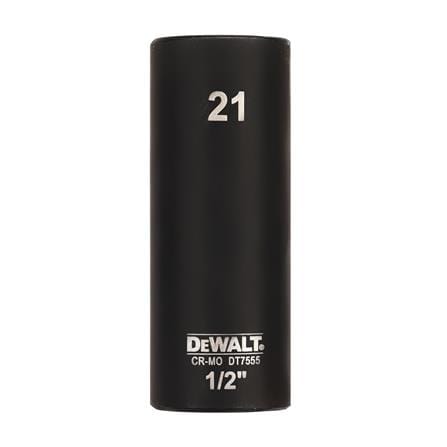 ลูกบ็อกซ์ยาว DEWALT DT7555-QZ 1/2 นิ้ว 21 มม.