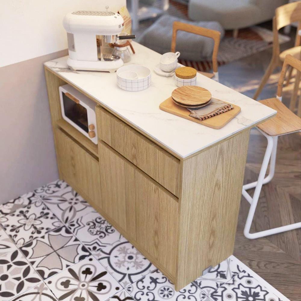 ตู้เตี้ย SB FURNITURE SO-BA 19220508 120 ซม. สีไม้อ่อน