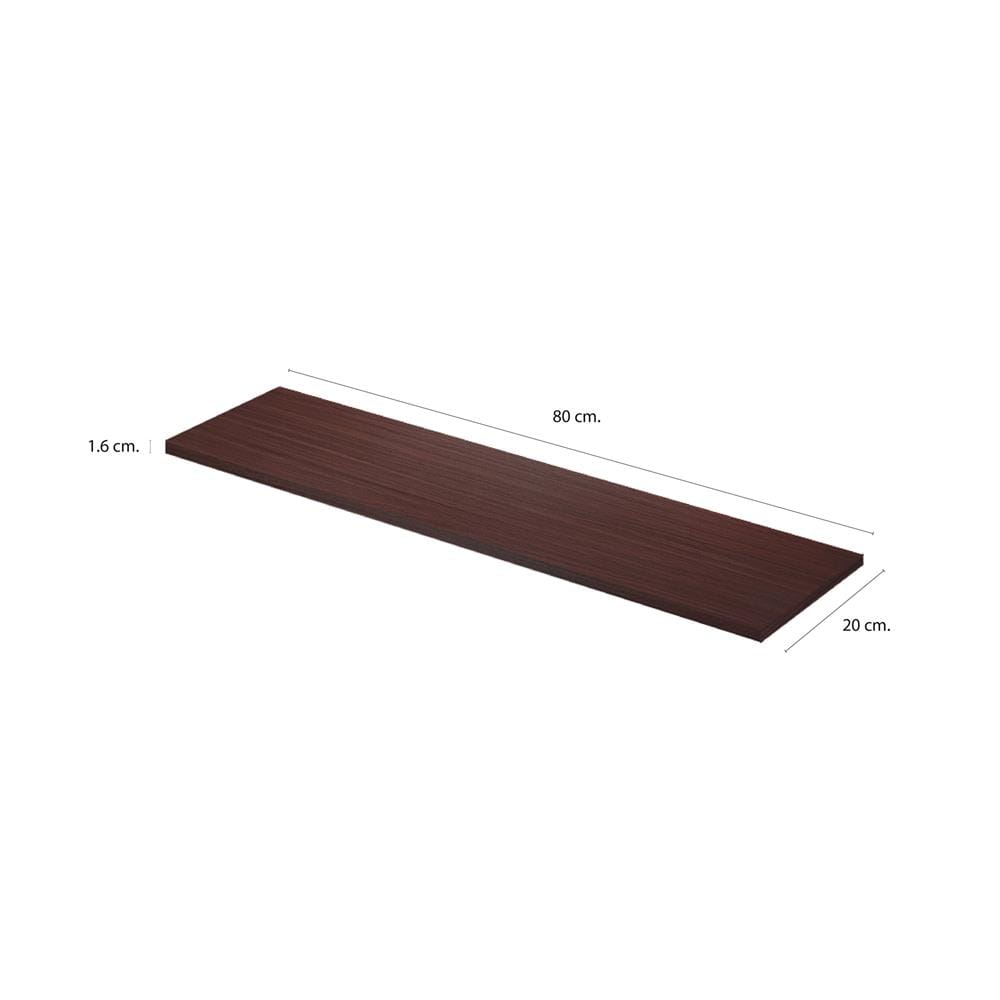 แผ่นชั้นไม้เมลามีน STACKO 80x20x1.6 ซม. สีวินเทจ ทีค