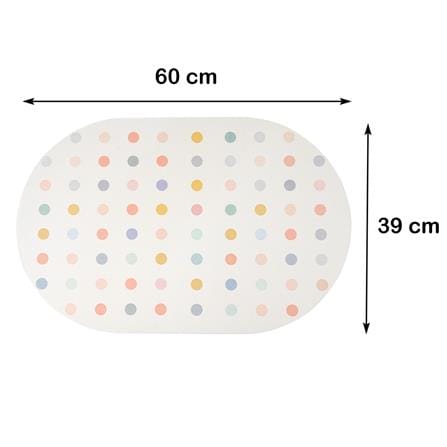 พรมหินเช็ดเท้า HOME LIVING STYLE DOT 39X60 ซม. สีขาว_7