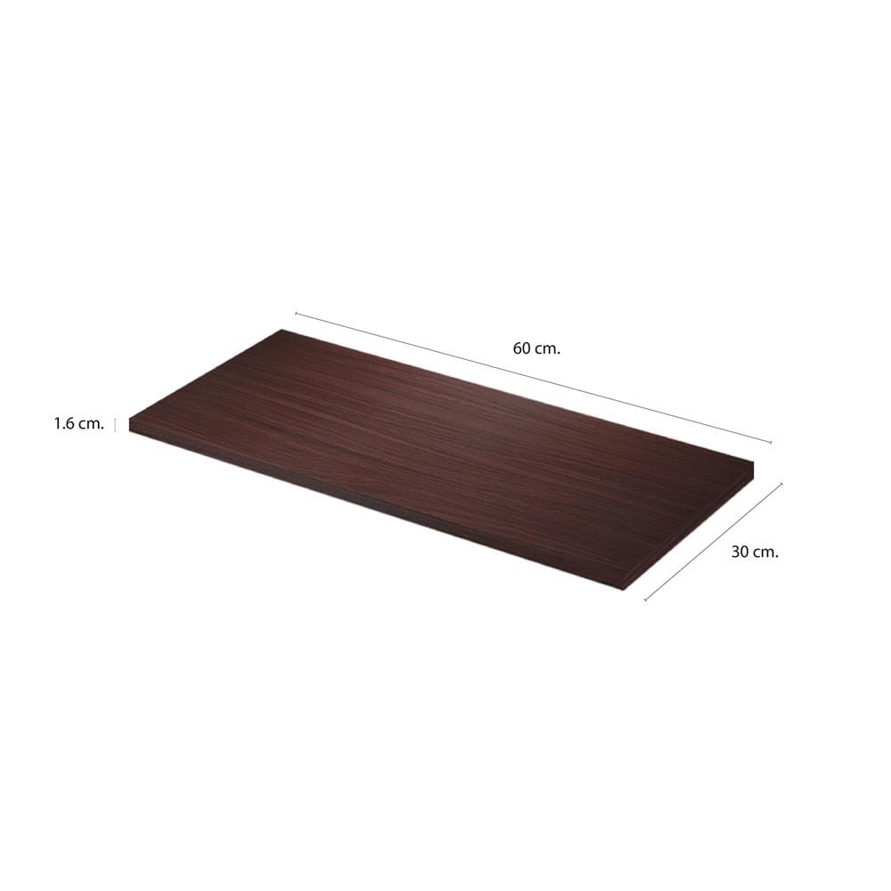 แผ่นชั้นไม้เมลามีน STACKO 60x30x1.6 ซม. สีวินเทจ ทีค