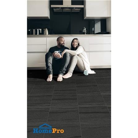กระเบื้องพื้นพอร์ซเลน  16x16 นิ้ว COTTO แพมเพอร์ เนโร ดำ HYG PM 0.96 ตร.ม._4