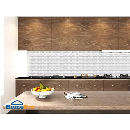 โมเสคพอร์ซเลน 26.5x31 ซม. TARA ไทนี่ ไวท์ เฮค กลอส ขาว_5