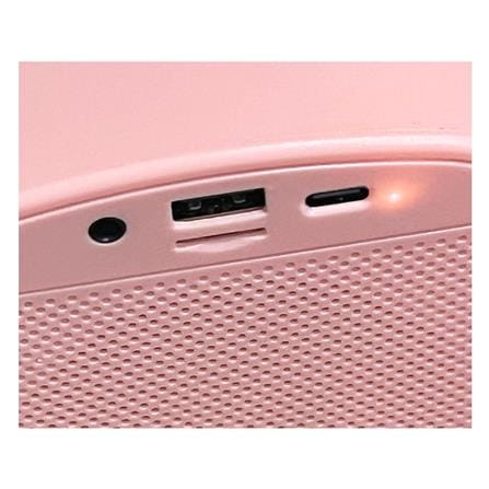 ลำโพงบลูทูธพร้อมไมค์ COMPRO OB-04 สีชมพู_2