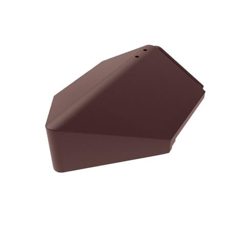ครอบปิดปลายตะเข้สัน แผ่นเรียบ DURAONE 24x30x12.7 ซม. สีน้ำตาลมั่งมี_0