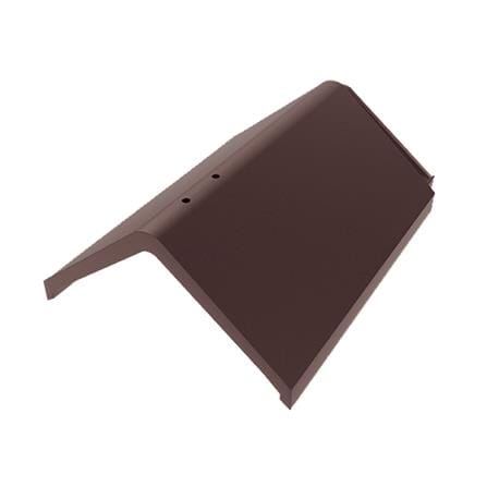 ครอบสันหลังคา แผ่นเรียบ DURAONE 24x39x22.4 ซม. สีน้ำตาลมั่งมี_0