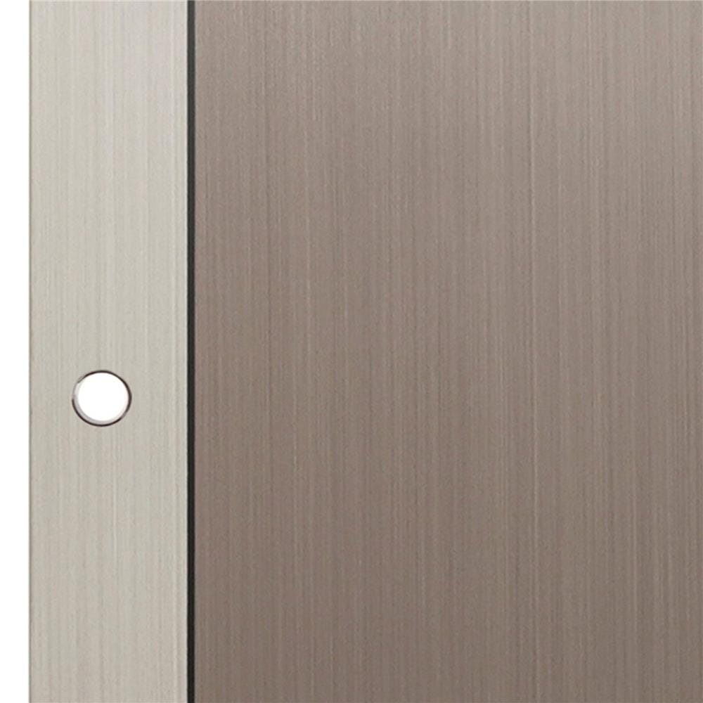 ประตูภายใน UPVC AZLE L0A-G2C 80X200 ซม. สี ASH/STONE GREY เจาะลูกบิด
