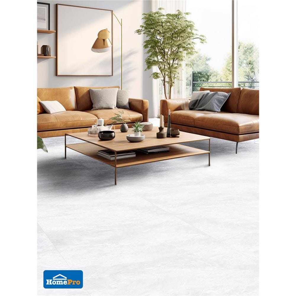 กระเบื้องพื้นพอร์ซเลน 60x120 ซม. TARA อัลเบิร์ต เทาอ่อน A 2.16 ตร.ม.