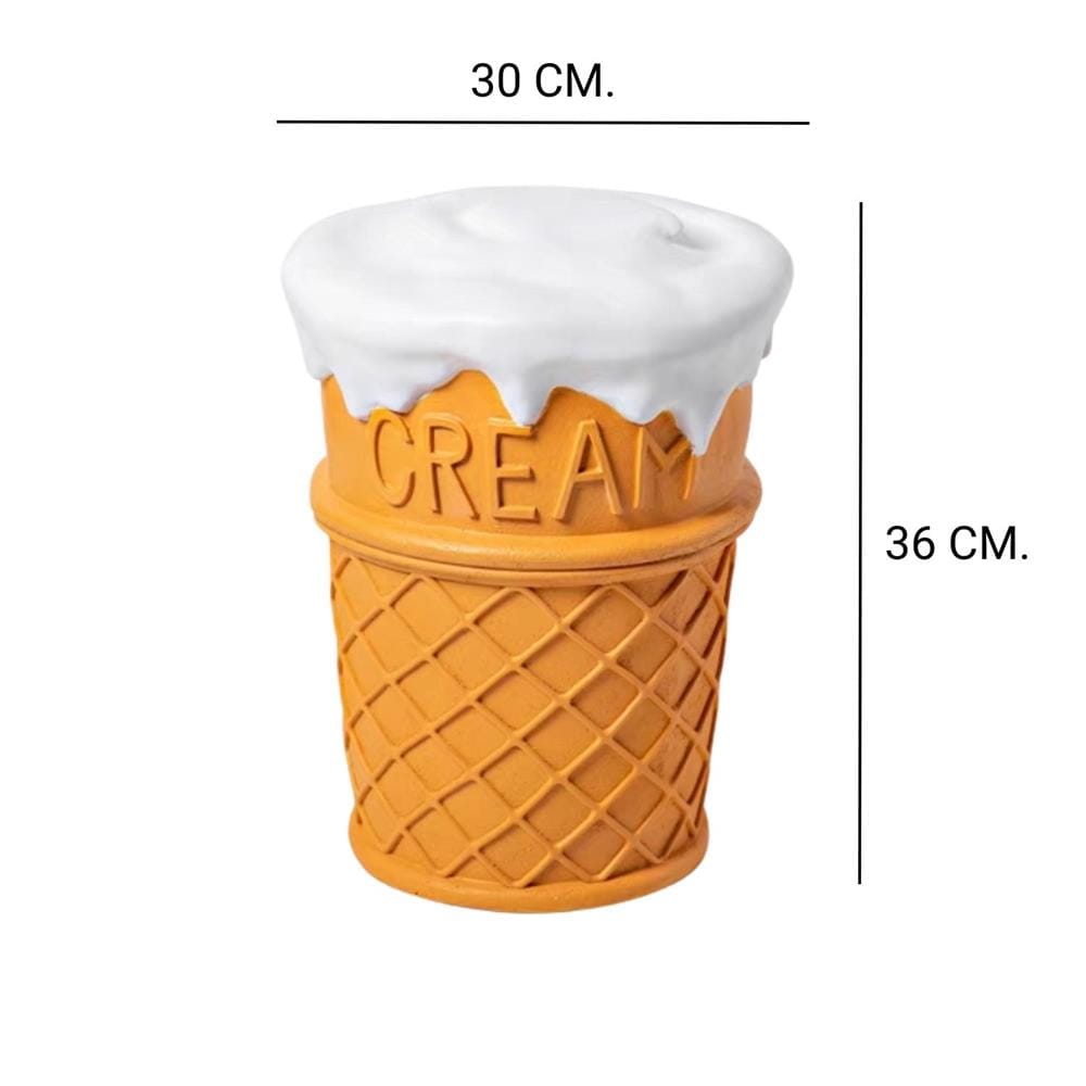 โต๊ะข้าง MY DOLLS HOUSE FANCYICECREAM สีขาว/เหลือง_1