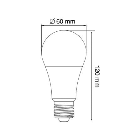 หลอด LED LUMAX ECO PLUS 12 วัตต์ WARM WHITE E27 แพ็ก 4 ชิ้น_6