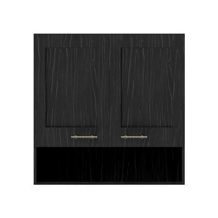 ตู้แขวนคู่พร้อมช่องโล่ง JUPITER D2 GLORY OAK 80x80 ซม. สีดำ_1
