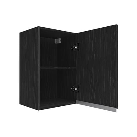 ตู้แขวนเดี่ยวบานเปิดขวา JUPITER CHACOAL OAK 40x60 ซม. สีดำ_2