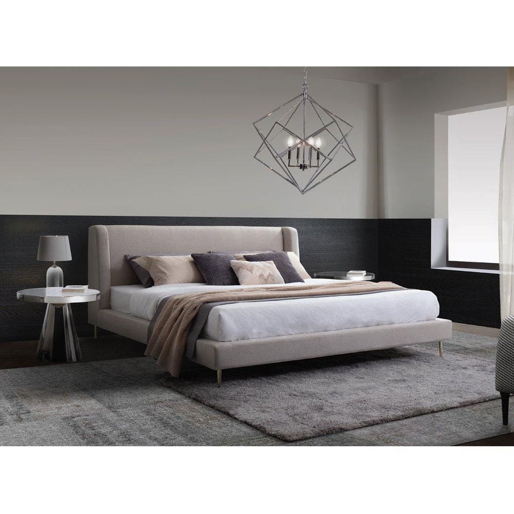 เตียง 6 ฟุต SB FURNITURE FLAVIO 19212616 สีเทา