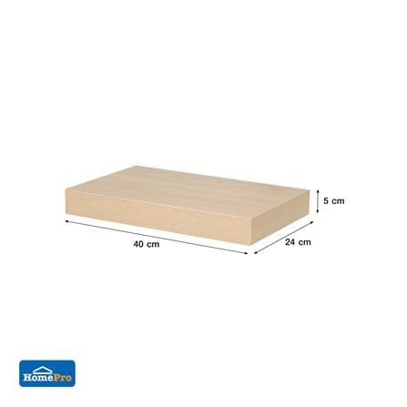 แผ่นชั้นไม้ซ่อนขา STACKO 40x24x5 ซม. สีไวท์โอ๊ค_7