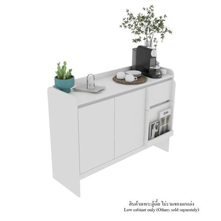 ตู้เตี้ย SB FURNITURE BROOKIE 19216504 120 ซม. สีขาว_6
