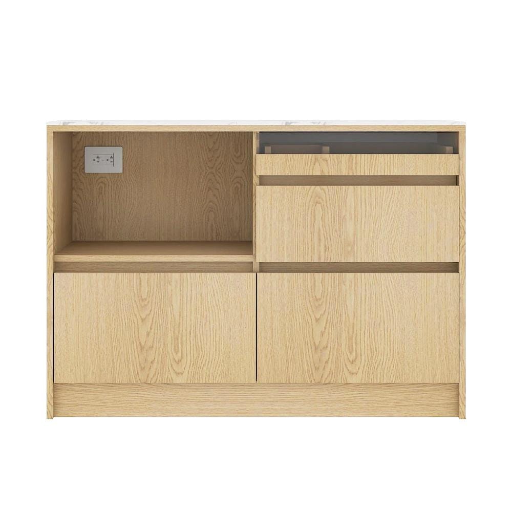 ตู้เตี้ยบานผสม SB FURNITURE PURIN 19220502 120 ซม. สีแคนยอนโอ๊ค