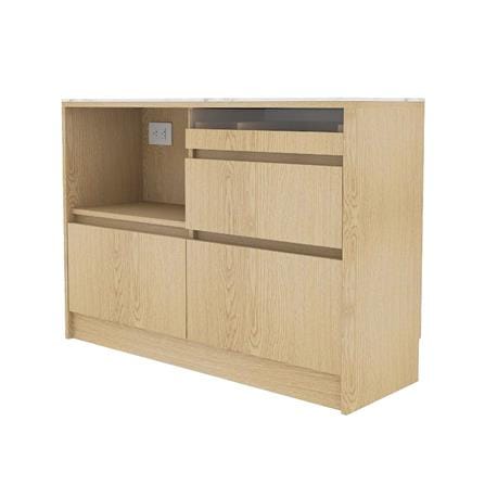 ตู้เตี้ยบานผสม SB FURNITURE PURIN 19220502 120 ซม. สีแคนยอนโอ๊ค_0