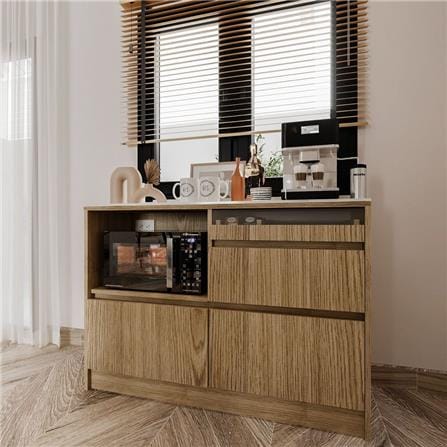 ตู้เตี้ยบานผสม SB FURNITURE PURIN 19220502 120 ซม. สีแคนยอนโอ๊ค_6