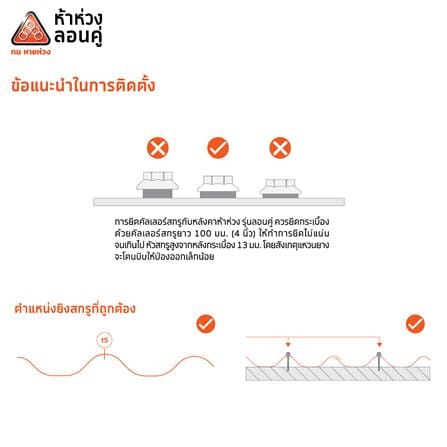 กระเบื้องหลังคาลอนคู่ ห้าห่วง 0.5x50x120 ซม. สีมิดไนท์เกรย์_5