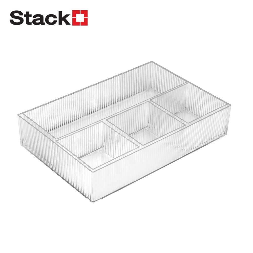 ถาดจัดเก็บเครื่องสำอาง STACKO BREIS 31x21x6.4 ซม. (5 ชิ้น) สีใส_1