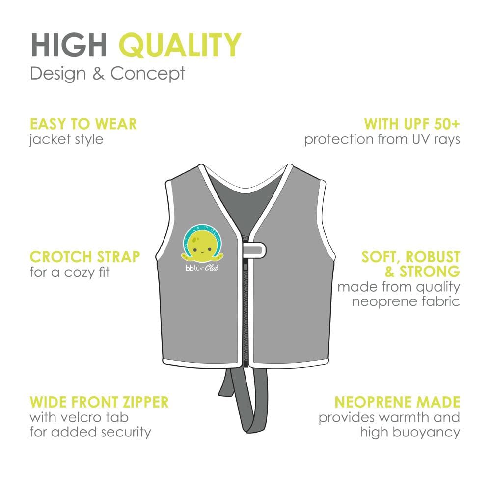 เสื้อชูชีพเด็ก BBLUV NAJ SIZE M GREY_3