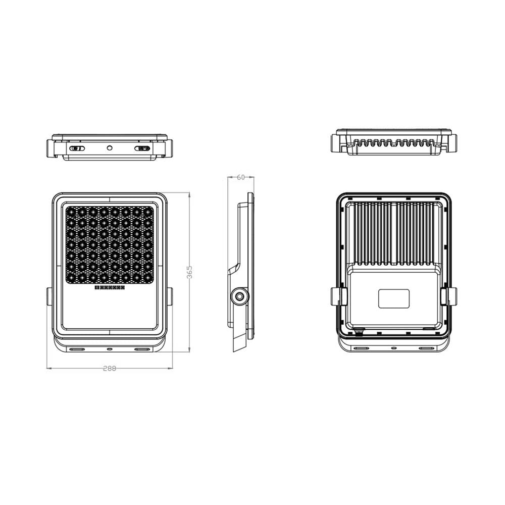 ไฟสปอตไลท์ SOLAR PHILIPS BVC080 LED40/765 26.6 วัตต์ DAYLIGHT สีเทา