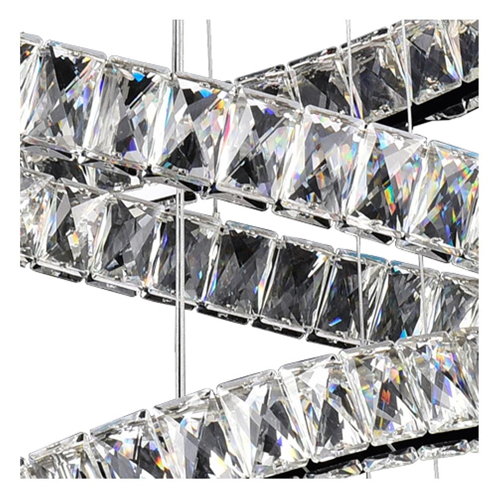 ไฟช่อ LED EVL CFC-11079 100 วัตต์ DAYLIGHT/COOL WHITE/WARM WHITE สีใส/เงิน 5 หัว