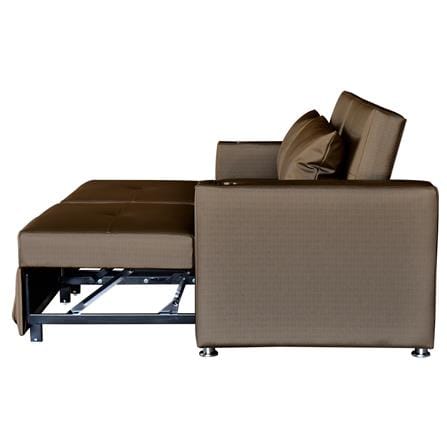 โซฟาเบด FURDINI FOSTER PVC สีน้ำตาลเข้ม_6