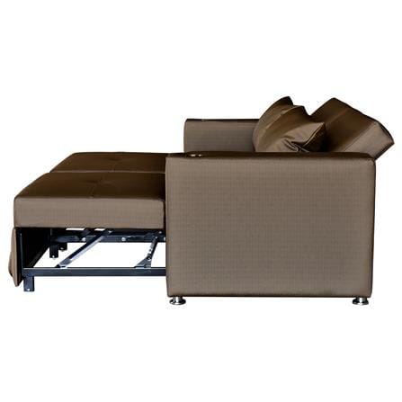 โซฟาเบด FURDINI FOSTER PVC สีน้ำตาลเข้ม_7