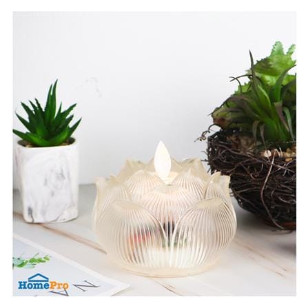 เทียน LED CLAIRE 0.3 วัตต์ WARM WHITE 9.5 ซม. สีขาว_2