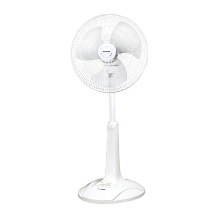 พวงหรีดพัดลมสไลด์ 16 นิ้ว SHARP PJ-SL163WH สีขาว_1