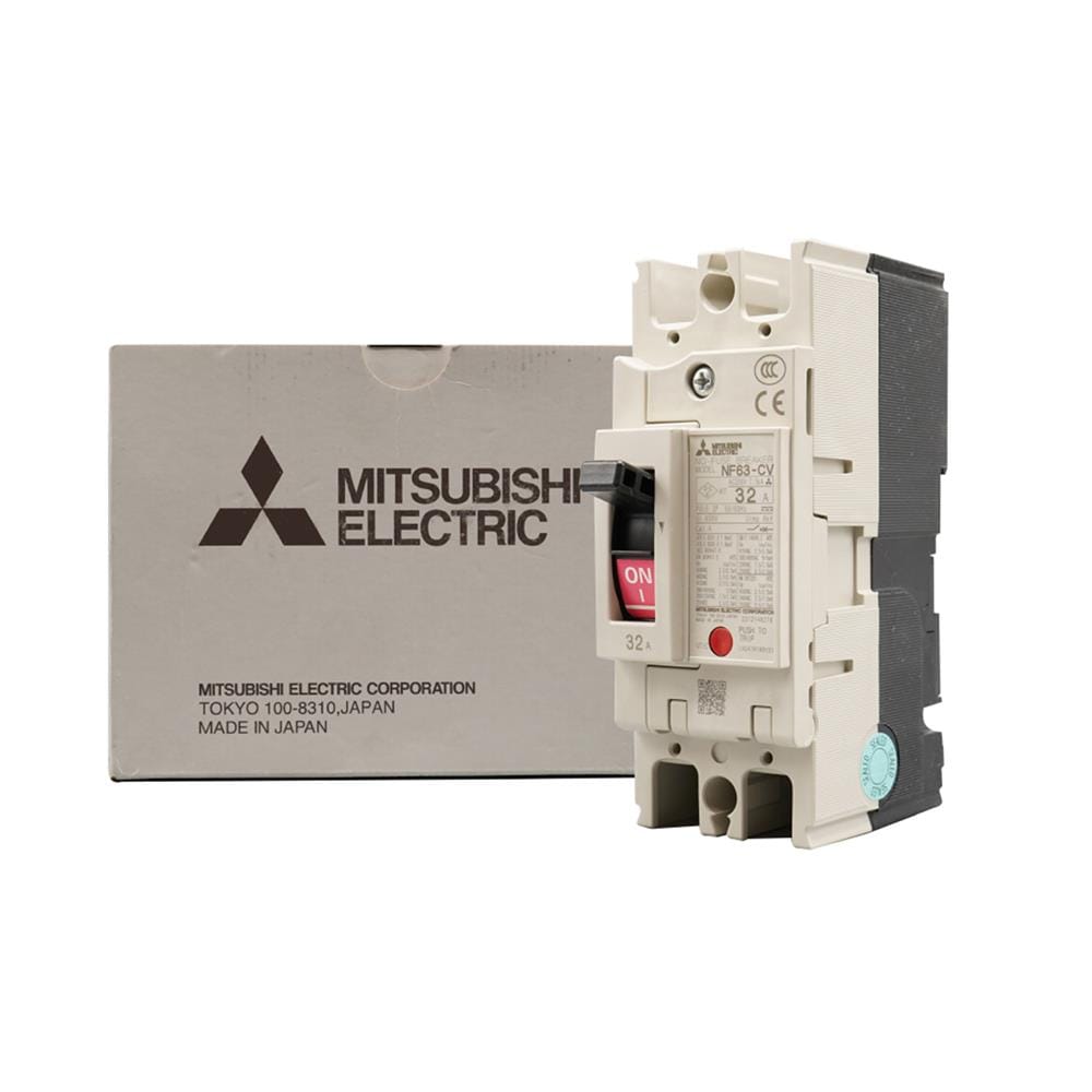 เมนเซอร์กิตเบรกเกอร์ 32 แอมป์ 2 โพล 1 เฟส MITSUBISHI NF63-CV 7.5 KA