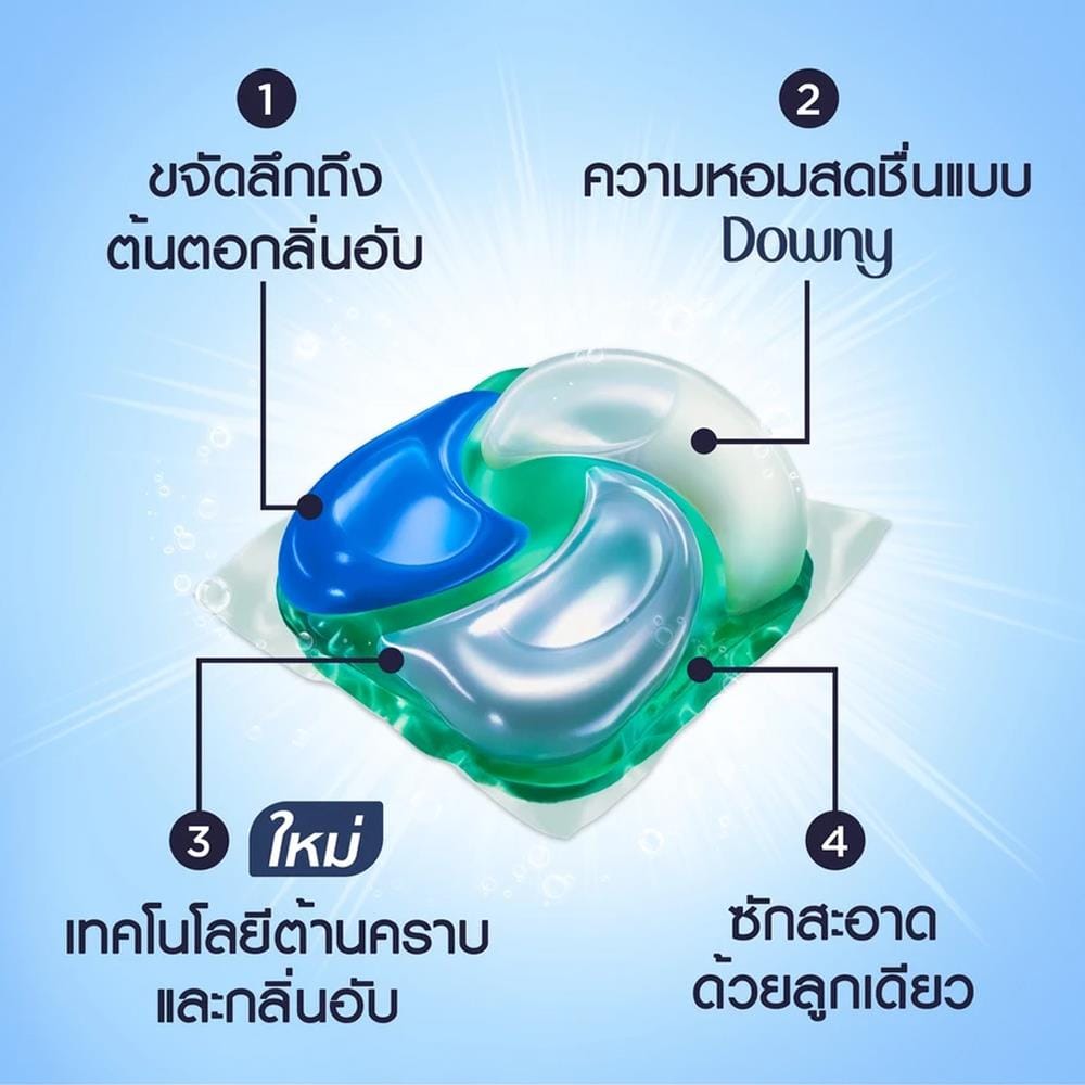 เจลบอลซักผ้า DOWNY ตากผ้าในที่ร่ม (13 ลูก)
