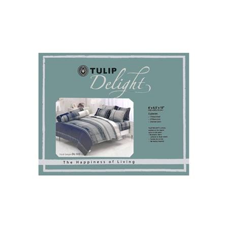 ชุดผ้าปูที่นอน 6 ฟุต 5 ชิ้น TULIP DELIGHT 60012-DL103_3