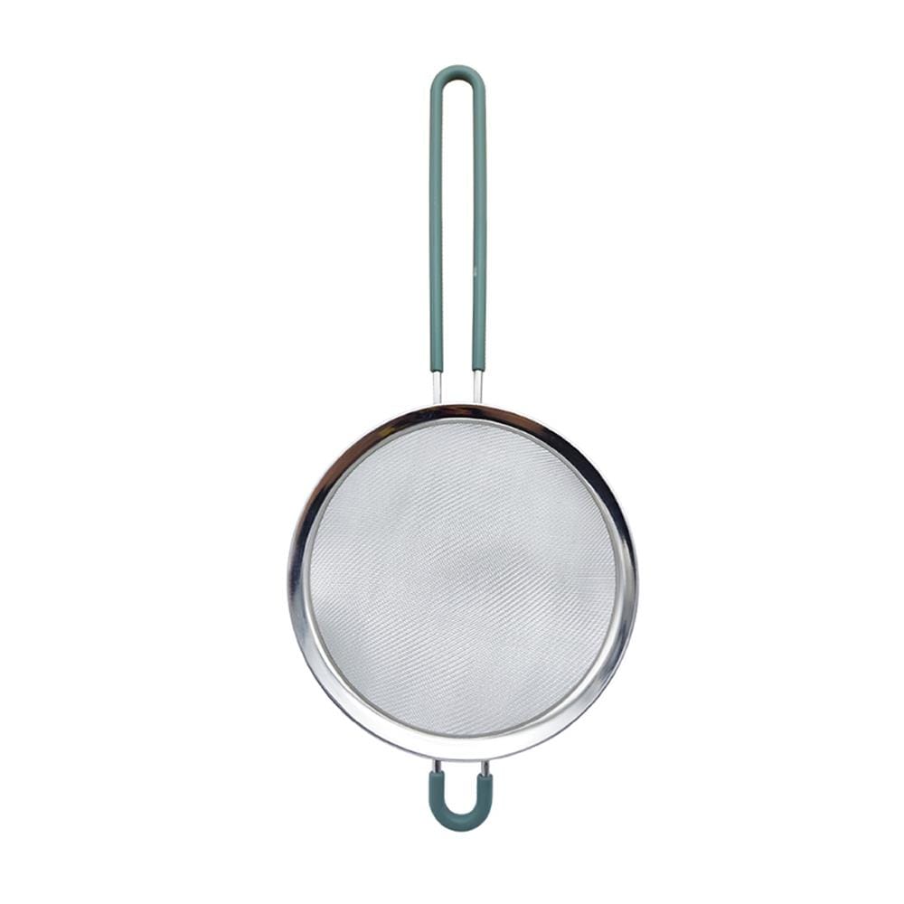 กระชอนสเตนเลส COOK CHARMY CYAN 18 ซม. สีฟ้า/สเตนเลส
