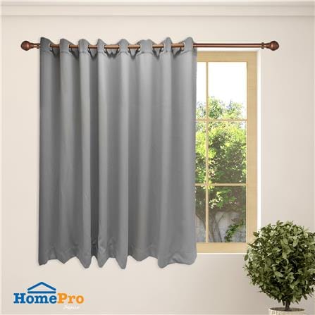 ผ้าม่าน EYELET HOME LIVING STYLE UNI UV 290X160 ซม. สีเทา_4