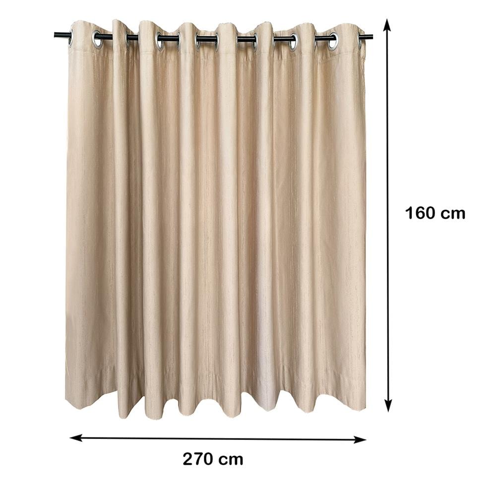 ผ้าม่าน EYELET HOME LIVING STYLE BEECH UV 270X160 ซม. สีครีม