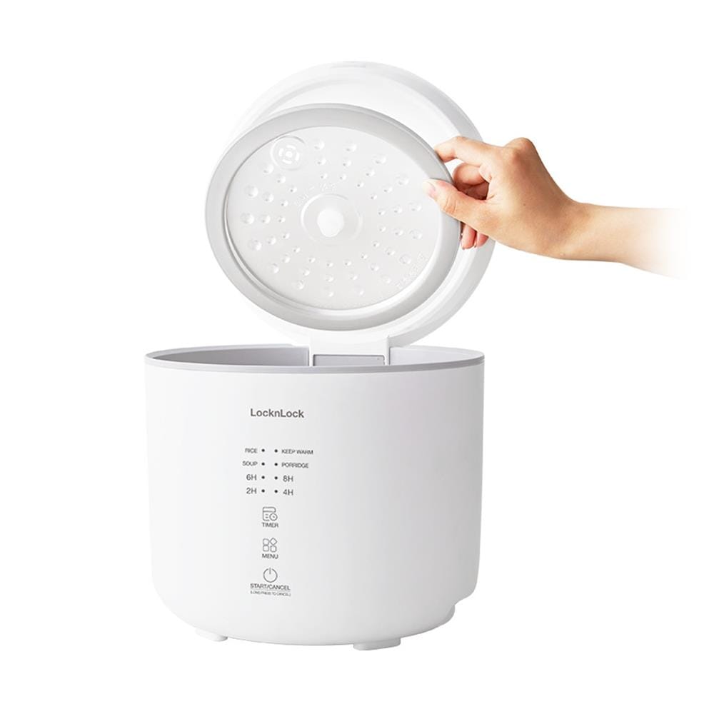หม้อหุงข้าว DIGITAL LOCKNLOCK EJR334IVY 1 ลิตร สีครีมงาช้าง