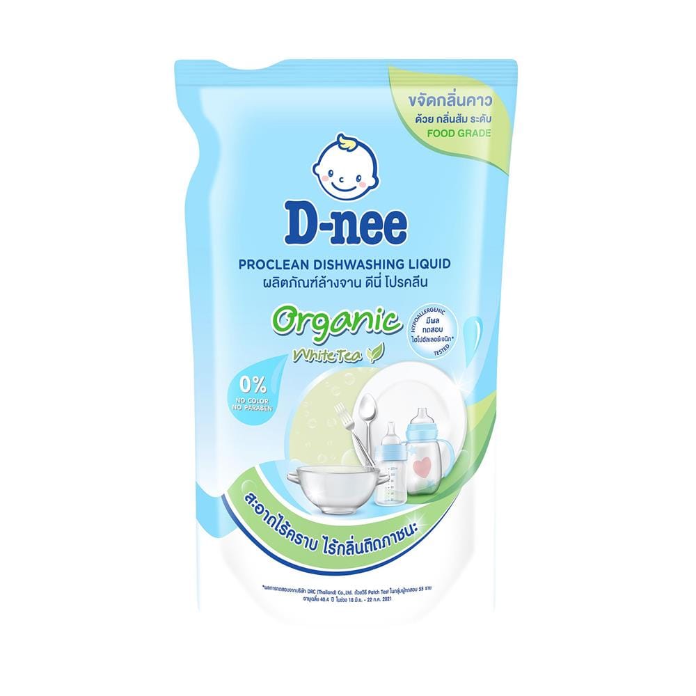 รีฟิลน้ำยาล้างจาน D-NEE ORGANIC 450 มล. WHITE TEA