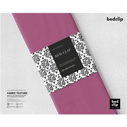 ปลอกผ้านวม BED CLIP MICROTEX 110X100 นิ้ว สี DARK PINK_1