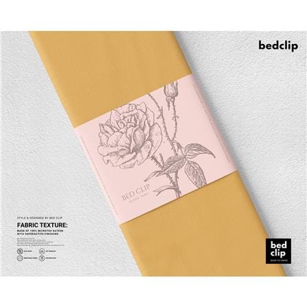 ปลอกผ้านวม BED CLIP MICROTEX 100X80 นิ้ว สี YELLOW_1