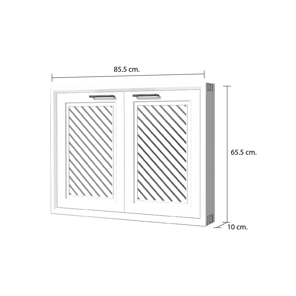 บานซิงค์คู่ CABIN HARPER 85.5x65.5 ซม. สีขาว