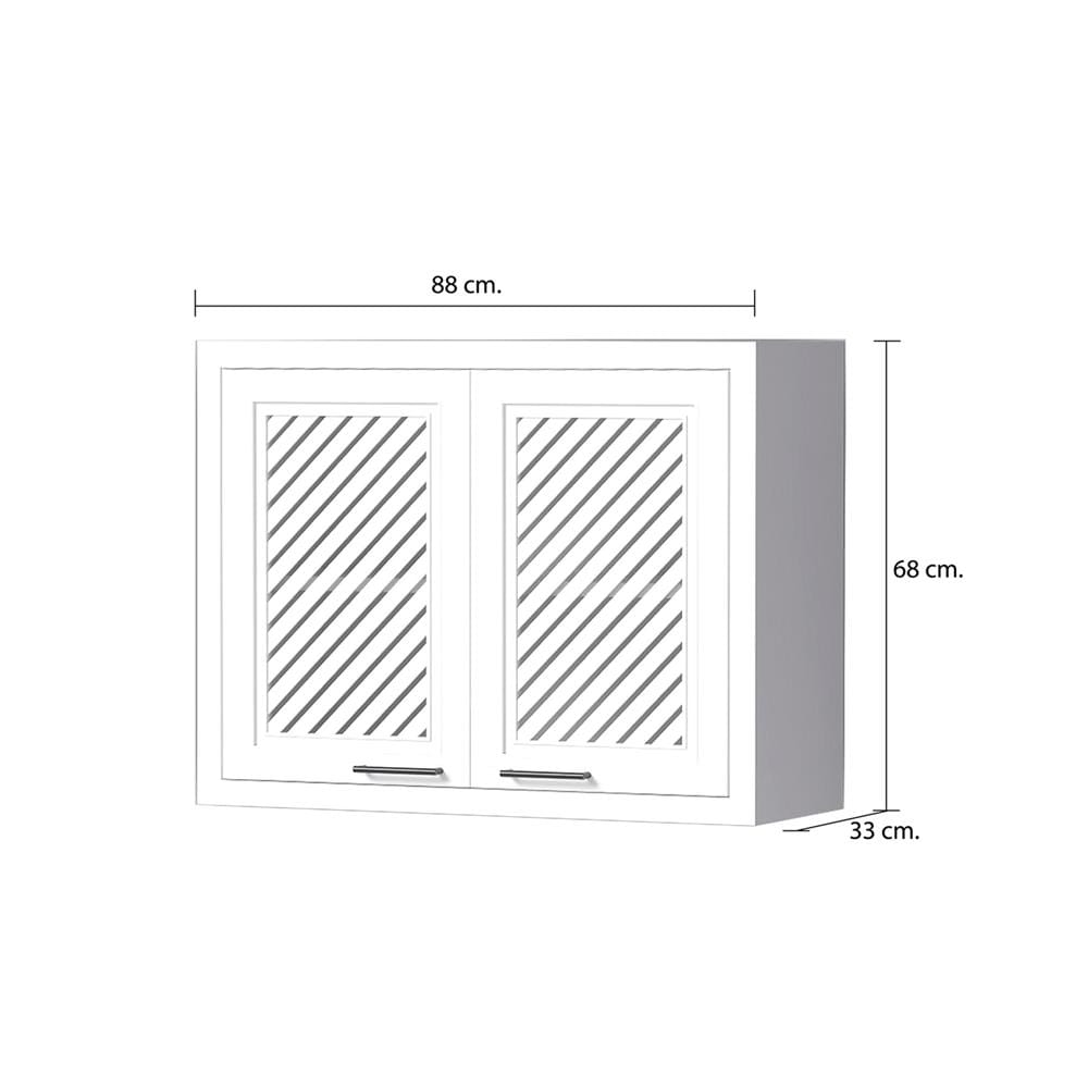 ตู้แขวนคู่ CABIN HARPER 88x68 ซม. สีขาว