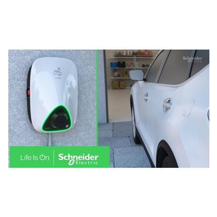 เครื่องชาร์จรถยนต์ไฟฟ้า (ไม่รวมติดตั้ง) SCHNEIDER EVLINK HOME 11 KW สีขาว_3
