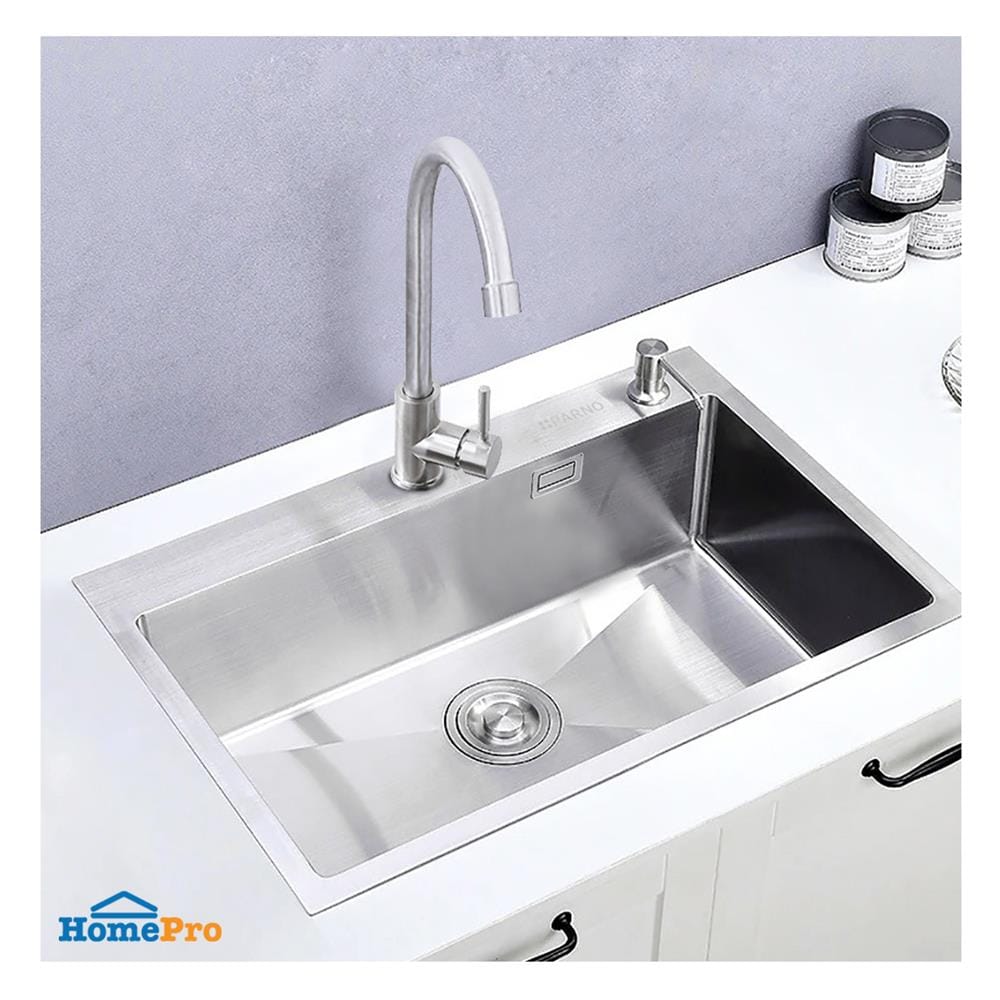 ซิงค์ฝัง 1 หลุม PARNO AP-5045 สีเงิน